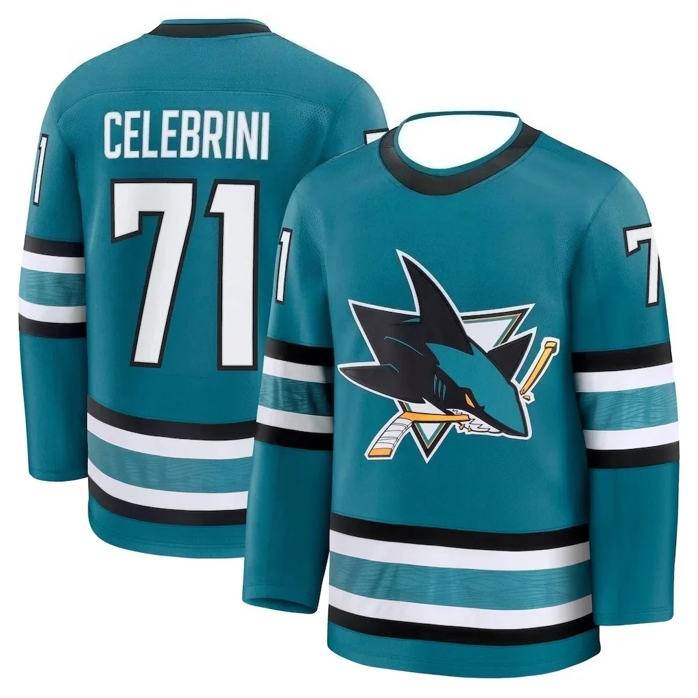 Nova Camisa de Hóquei no Gelo San Jose Sharks 2026 de Secagem Rápida para Fãs da NHL e Treino Esportivo