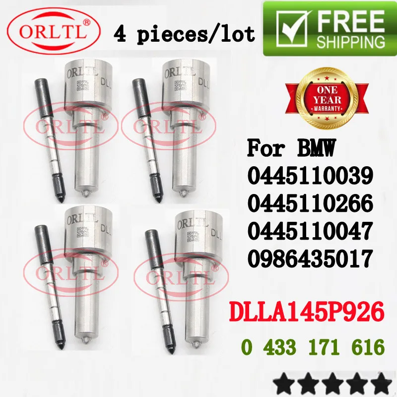 

4 PCS DLLA145P926 OEM 0 433 171 616 For BMW 0445110039 0445110266 0445110047 0986435017 Fuel Injector Nozzle