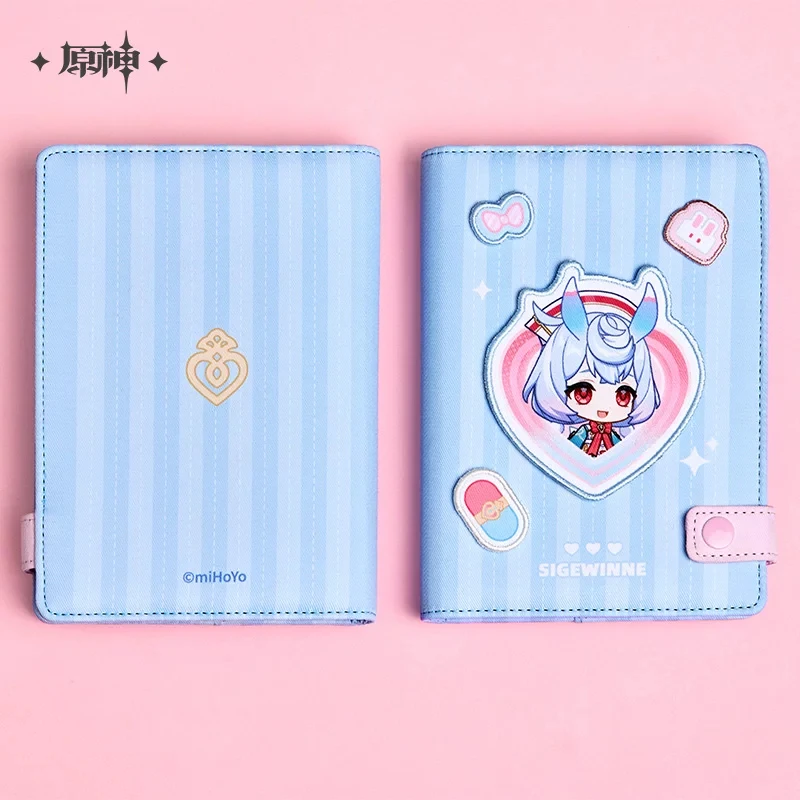 Anime Game Genshin Impact Sigewinne Cosplay Daily Reflections Journal Notebook Cute Acrylic Clip Mihoyo Official