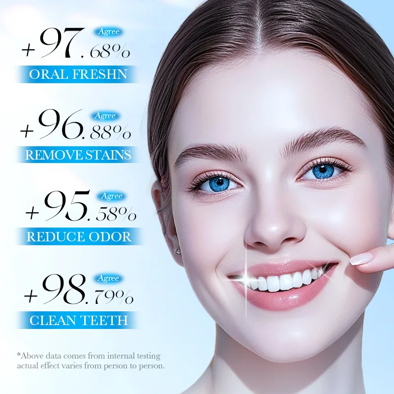 Probiotic whitening tooth powder,removes smoke stains,brightens teeth,cleansestartar,freshens breath,suitable for both men women