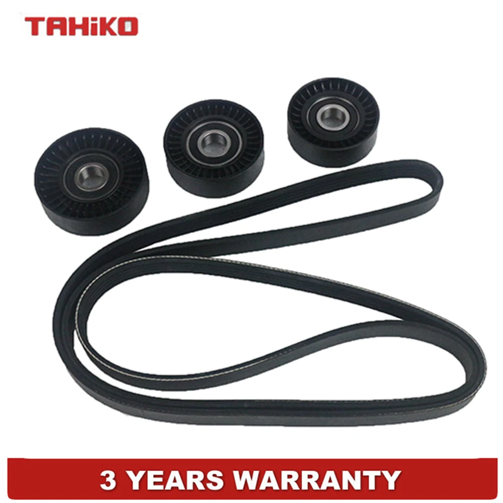 

Tensioner Pulley V Belt Kit Fit for Mercedes-Benz W169 W245 A180 A200 2.0L V4