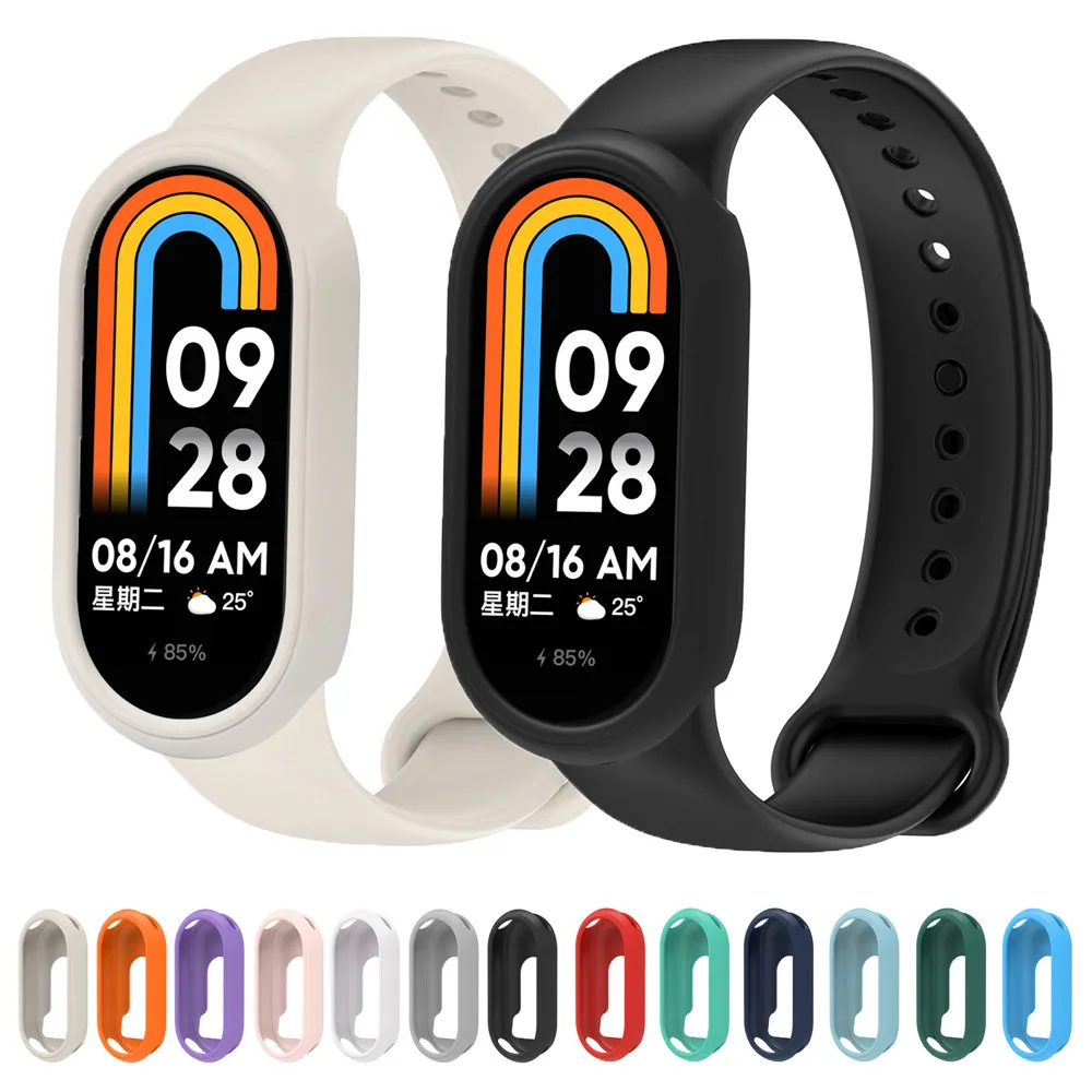 Soft Silicone Case for Xiaomi MiBand 8 9 10 Bumper Screen Protector Cover for MiBand 8 9 10 Protective Case Cover image 2
