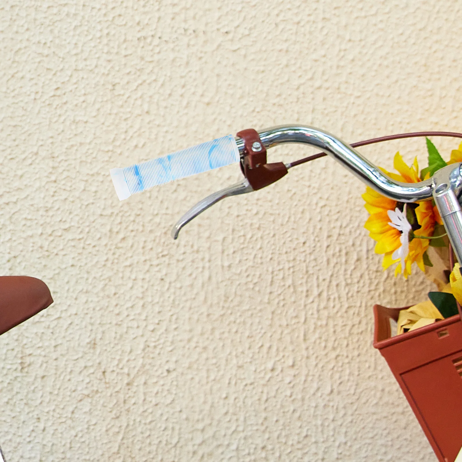 1 زوج دراجة المقود القبضات سميكة عدم الانزلاق المطاط تصميم مريح لركوب الخيل الطويلة مقبض مريح قبضة الوسادة ل الثابتة #2