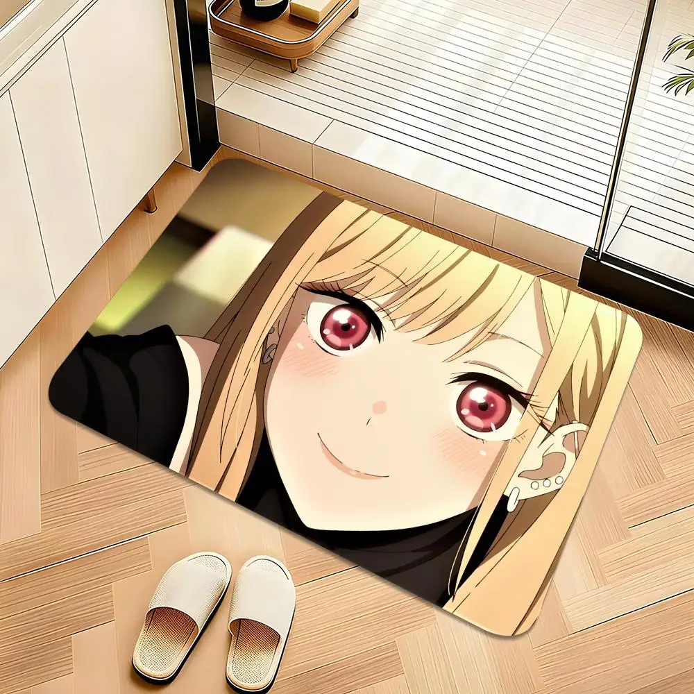 My Dress-Up Darling Anime Floor Mat Welcome Mat Entrance Doormat Balcony Bathroom Floor Mats Non-slip Rug Bedroom Carpet