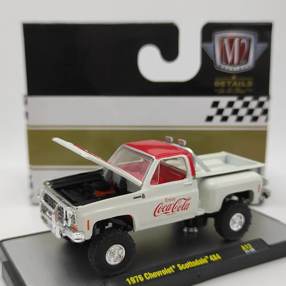 

Diecast M2 1/64 Scale 1976 Chevrolet Scottsdale 4x4Pickup Truck Simulation Alloy Car Model Collectible Toy Gift Souvenir Display