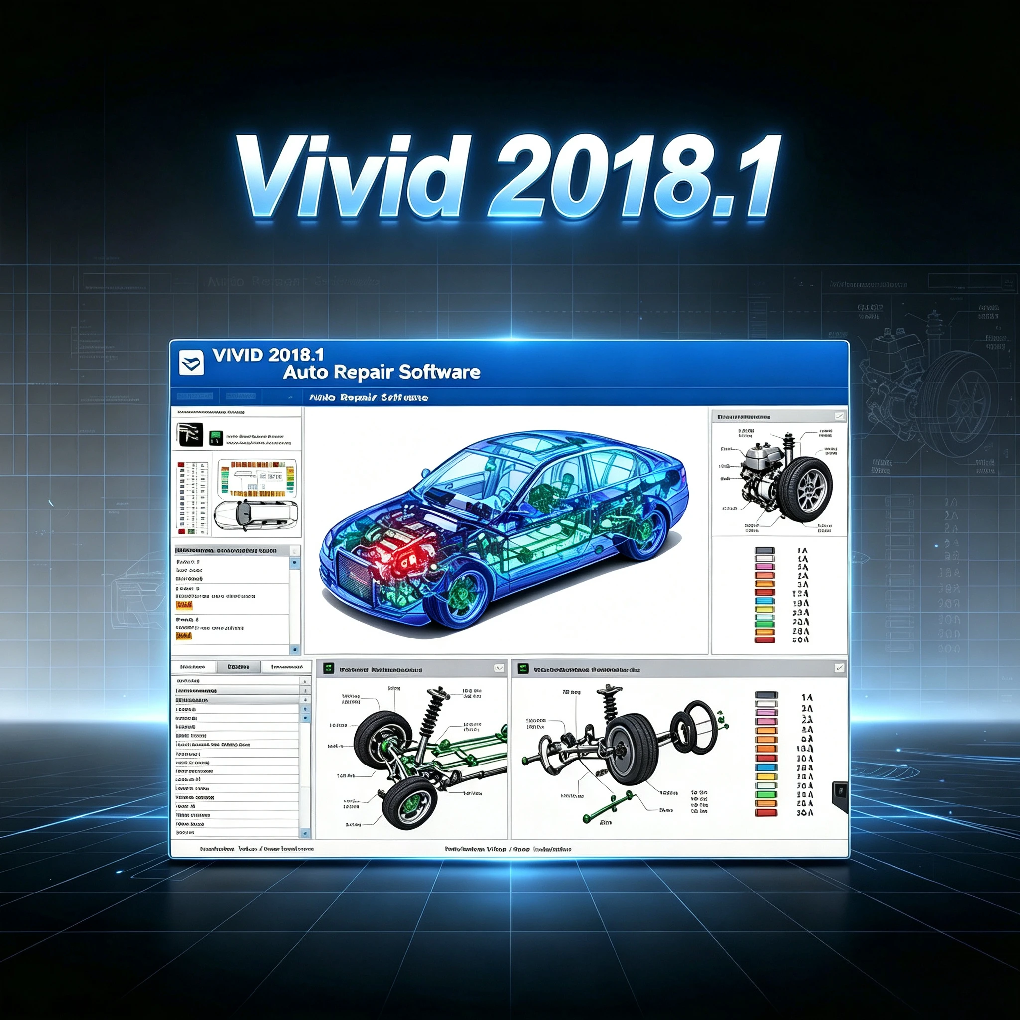 2025 Latest Version Vivid 2018.1 (Atris-Technik) in Hard Drive Car Repair DATA Car Repair Software+Installation Video