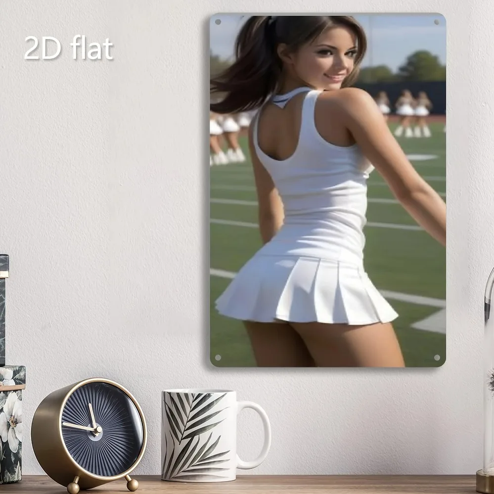 Artgeist Tennis Racket Wall Decor, Durable Metal Weather-Resistant Art for Indoor Outdoor