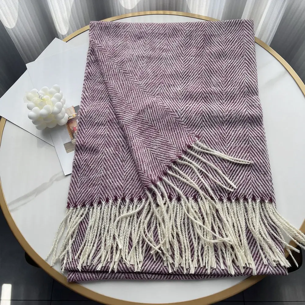 For For Rulanfang Cashmere Men Scarf Winter Herringbone Shawl Cozy Warm Tassel Wrap Stylish Business Neck Accessory