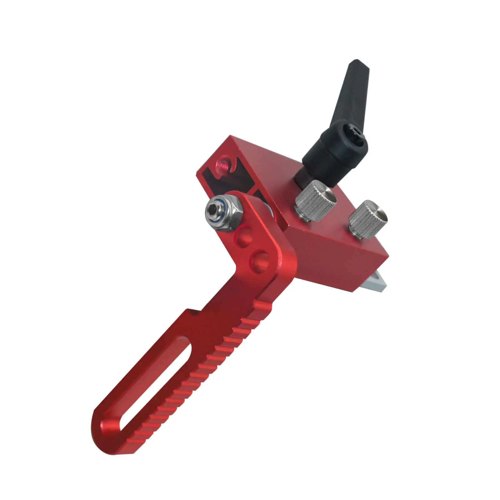 Woodworking Fence Flip Stop Aluminum Alloy Adjustable T Track Limit Stop for Installation Assembly Cutting Fixing