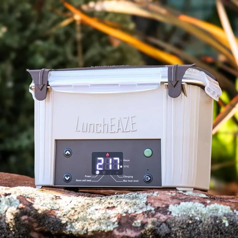 

LunchEAZE Core Cordless Electric Lunch Box – 220°F Heat – Self-Heating, Battery Powered Food Warmer for Work, Travel, Students