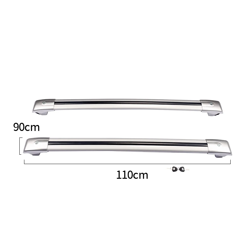

High Quality Black Silver Aluminum Universal Car Roof Racks Bars Fit XC60 XC90 Various SUV Models