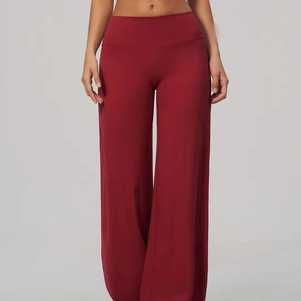 New Sports Yoga Flared Pants Women High Waist Fitness Hip Lifting Bell Bottom Trousers Female Gym Workout Jogging Wide Leg Pants