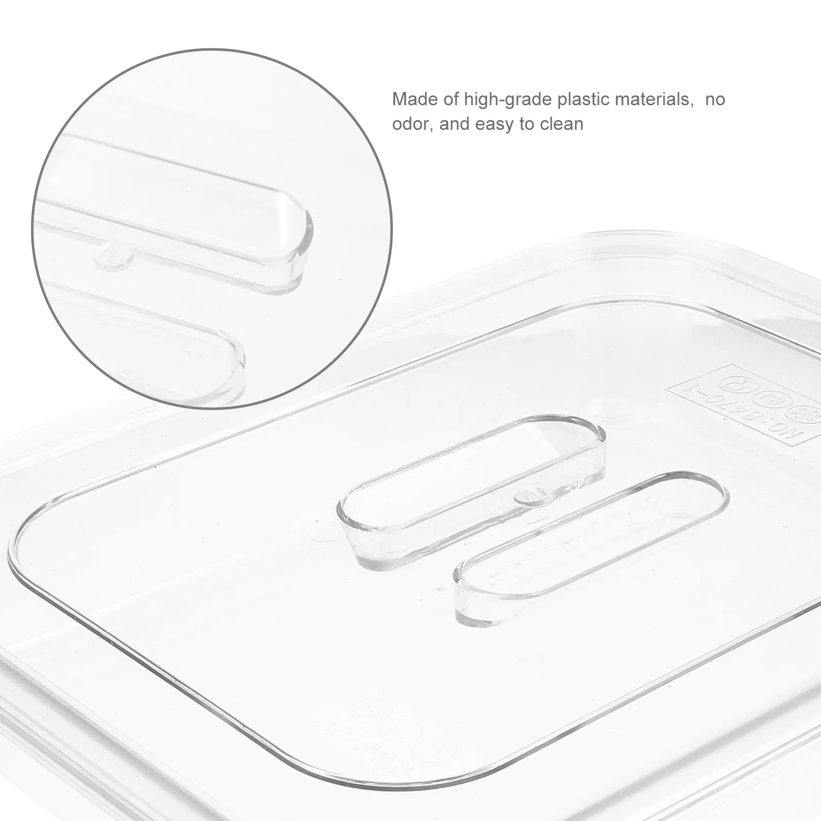 

Rectangular Braised Food Display Container Large Capacity Sealed Food Storage Box Airtight Kitchen Organizer Display