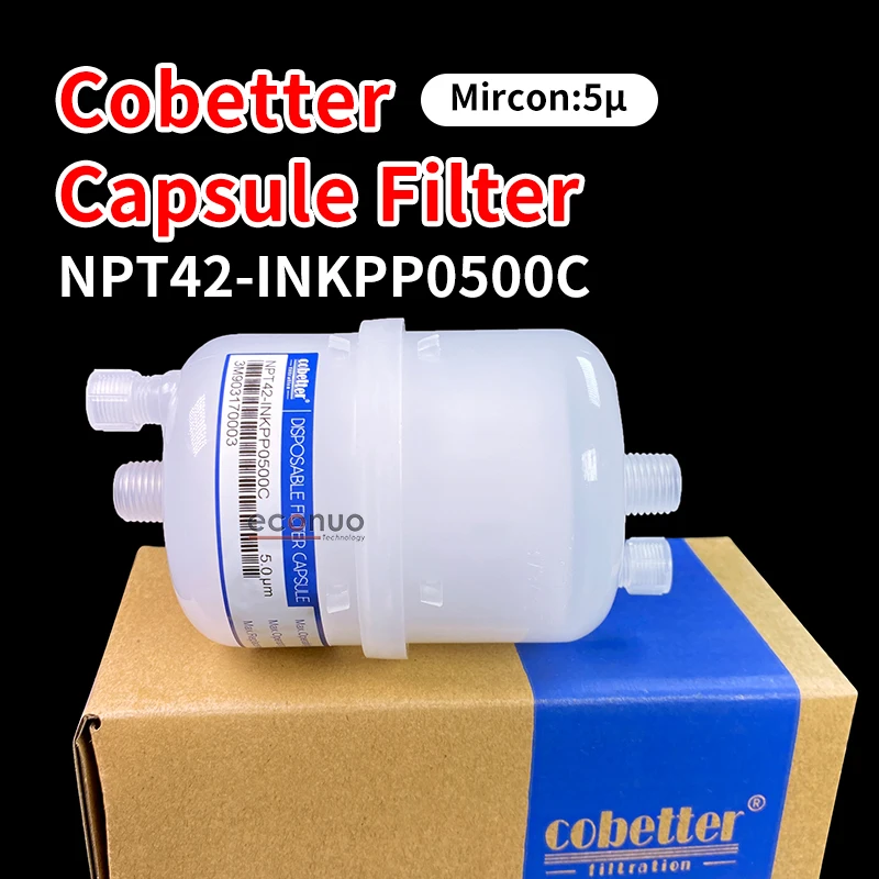 

Cobetter Ink Filter NPT42-INKPP0500C 5μ For Printing Machine Docan Flora Textile Machine Inkjet Printer 5 Microns