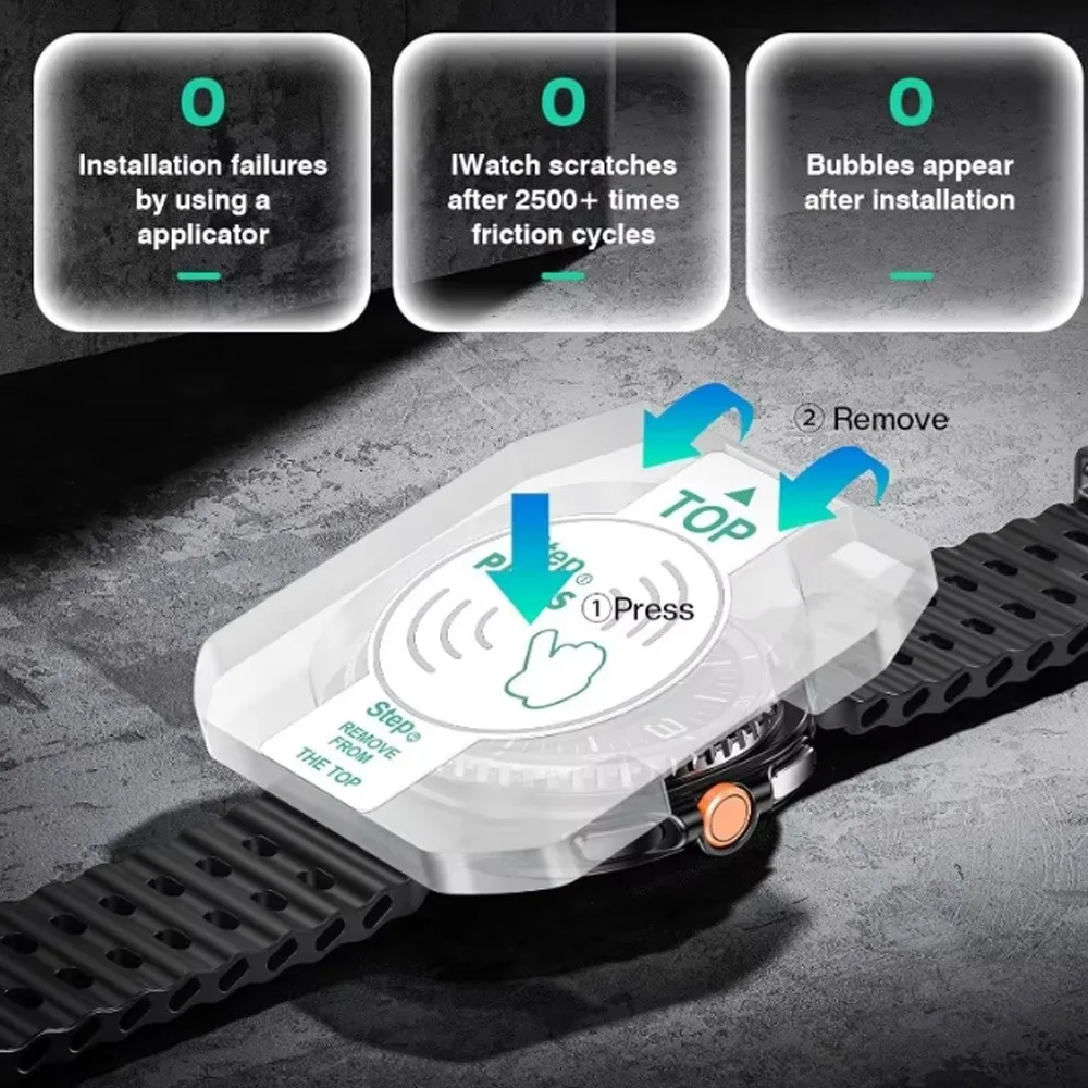 Screen Protector for Samsung Galaxy Watch 9 40mm 44mm Ultra 2 2026 AR HD Anti-Scratch Tempered Glass With Tool Easy Install Kit