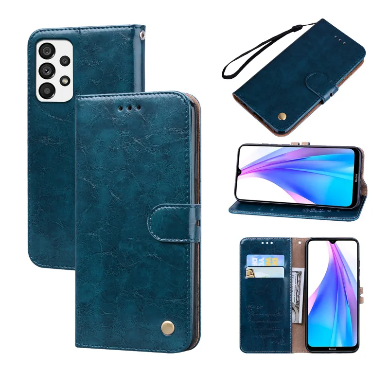 Leather Wallet Flip Galaxy Card Holder Book Cover For Samsung A13 5G SM-A135F A137F A136U Phone Case