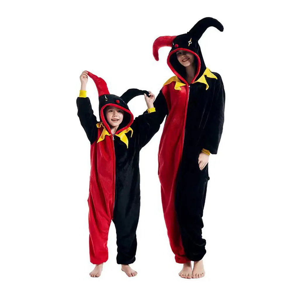 

Adult Clown Kigurumi New Onesies Children Pajamas Cartoon Halloween Costumes Cosplay Pyjamas Party Dress Pijamas