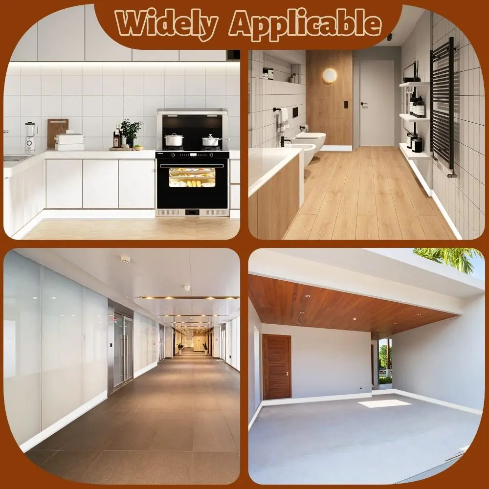 ديكور المنزل بولي كلوريد الفينيل اللوح صب تقليم مرنة الفينيل جدار الحدود ملصق مقاوم للماء ذاتية اللصق التفاف خط غرفة المعيشة #6