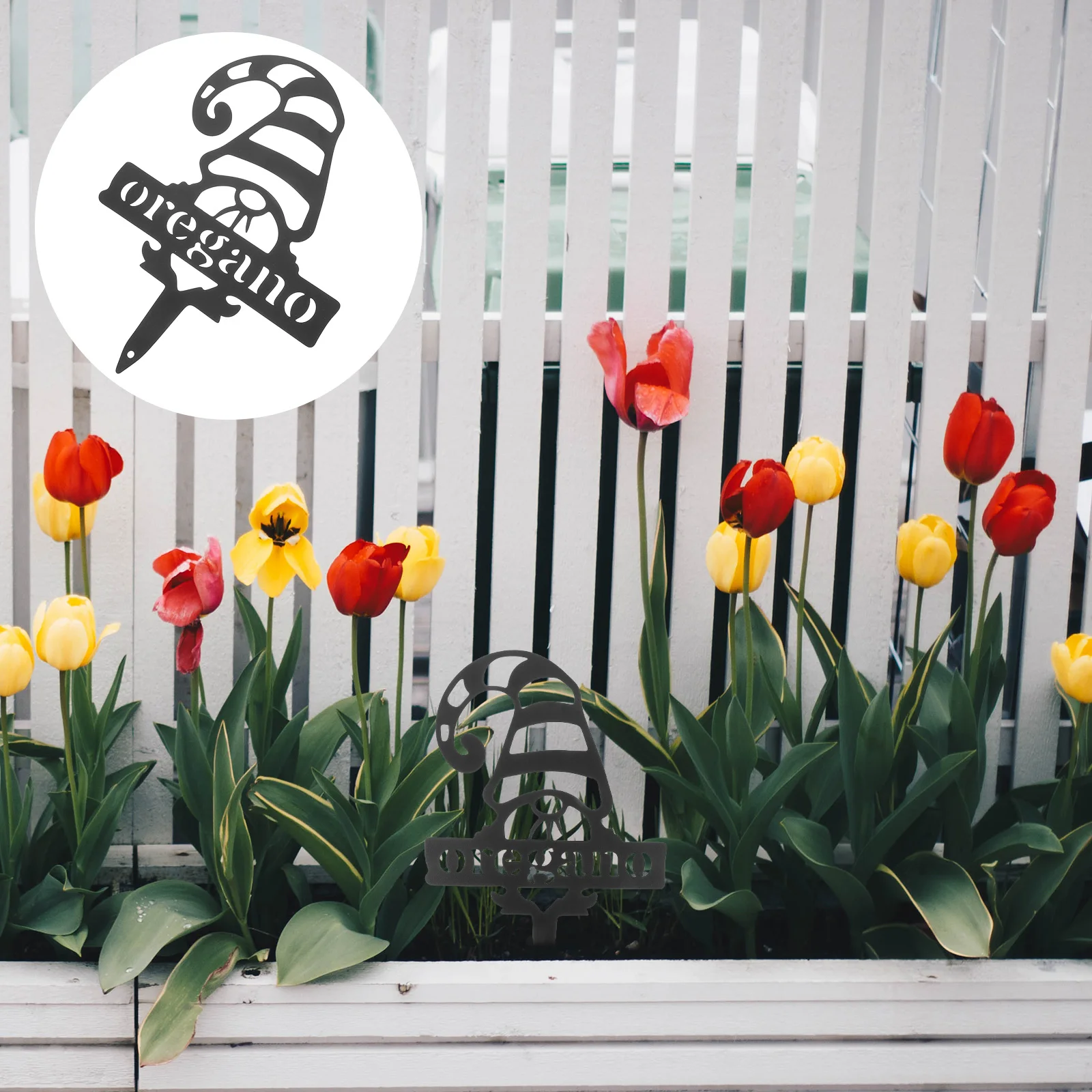 

Garden Decoration Insert Yard Ornaments Ground Inserted for outside Sculpture Decorative Stake Has