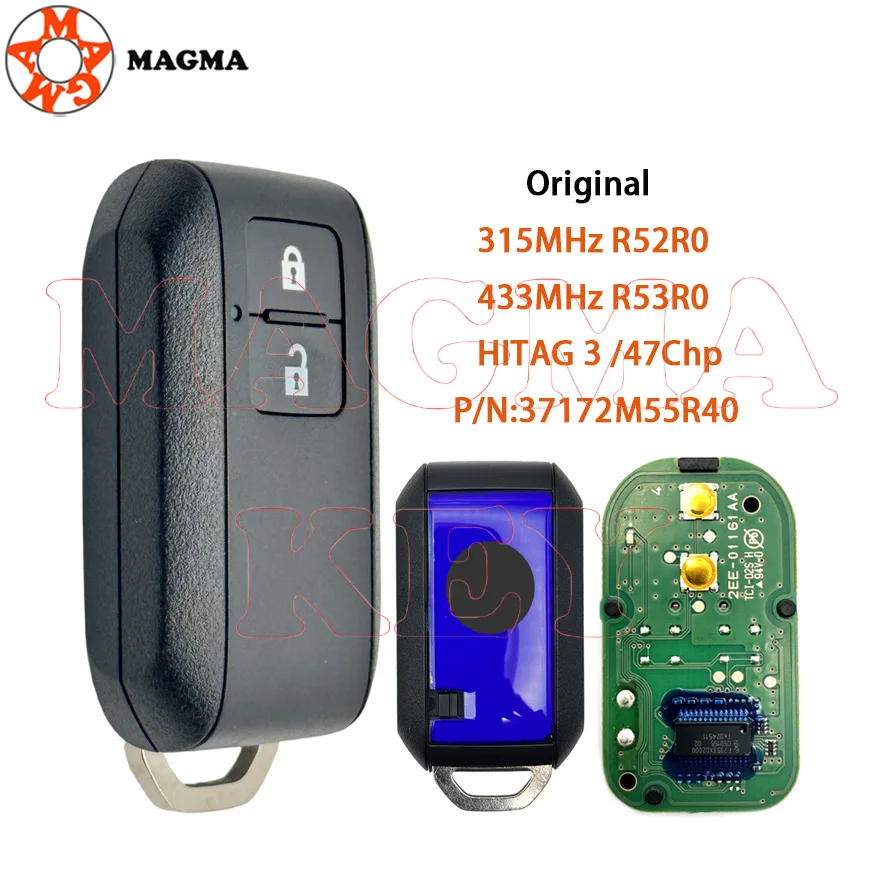 MAGMA الأصلي بدون مفتاح لسوزوكي Ertiga 2018 2019 2020 Vitara Wagon R SWIFT 2017 2btns البطاقة الذكية 315/433MHz ID47 37172M55R40 #1