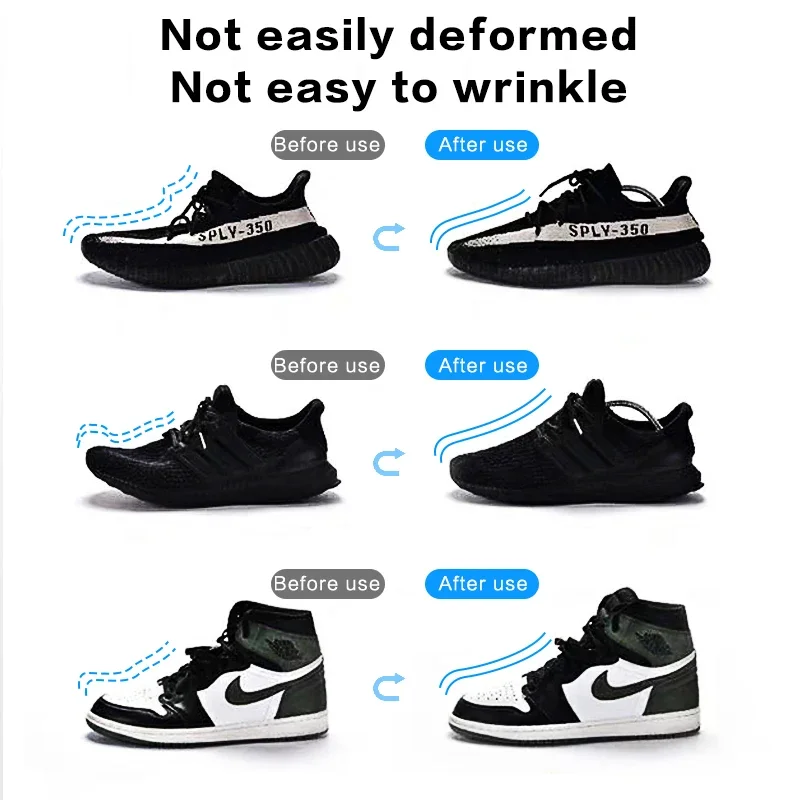 1/4 Pairs Plastic shoes Holder Stretcher Shaper Adjustable Length Shoe Trees Support Prevent Deformation Wrinkle Crease Lasts