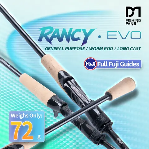 FISHINGFANS RANCY EVO FUJI O GUIDE CARBON REEL SEAT AA Cork Handle T1100+M40X CARBON BLANK Pole  Fishing Rod