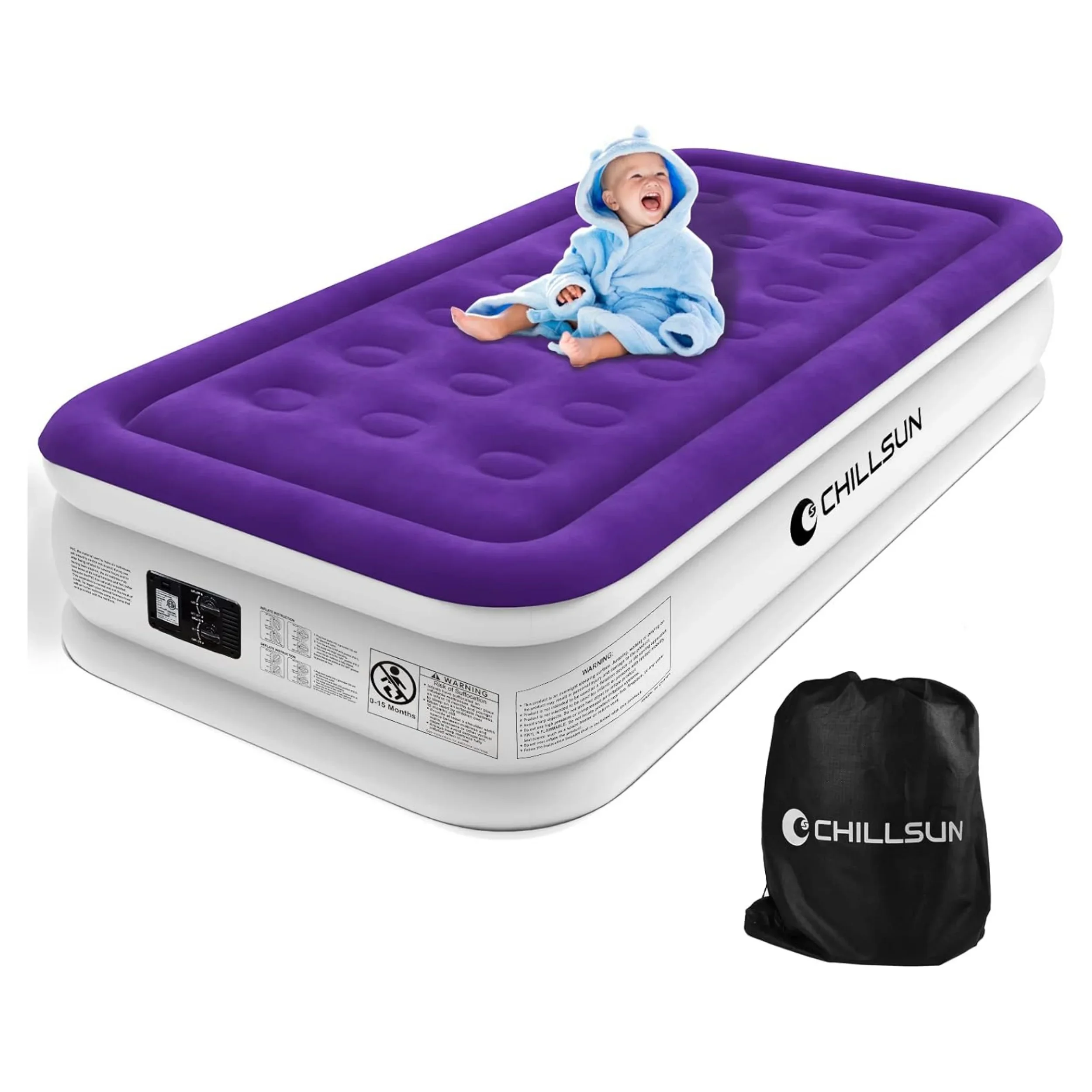 

6 Inch Twin Size Portable Blow Up Bed Air Mattress Inflatable Mattress Air Bed