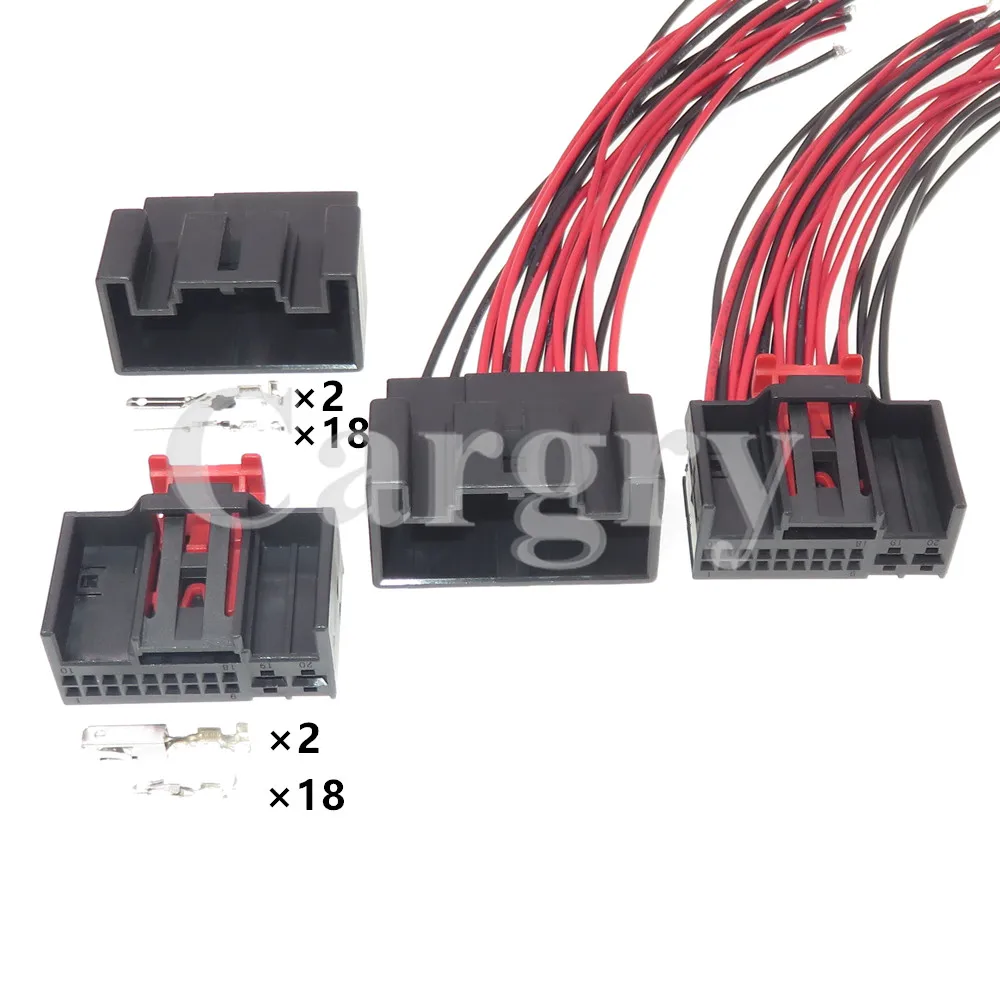 

1 Set 20P Car Air Conditioning Controller Plug 1K0971975 AC Assembly Auto Electrical Socket For VW Skoda 1-1394805-1 1-1394803-1