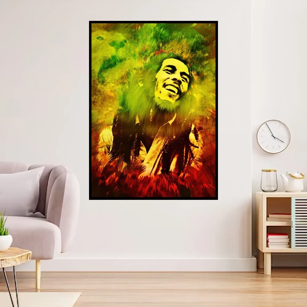 Singer Star Bob Marley Poster Prints Wall Painting Bedroom Living Room Decoration Office Small