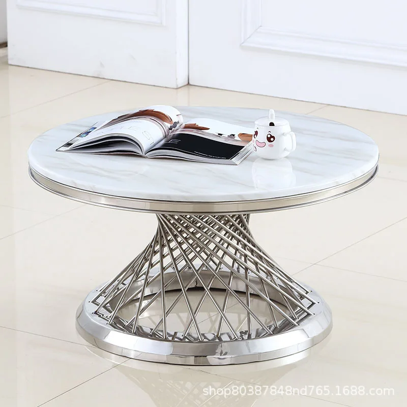 Creative Bird's Nest Small Waist Stainless Steel Tea Tabl e Marble Tea Ta ble Living Room Furniture Table Fashion Coffee