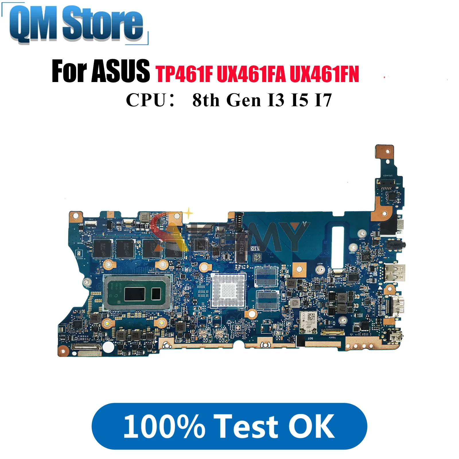 

UX461FA Материнская плата для ноутбука ASUS ZenBook TP461UN UX461 TP461UA UX46UA UX46UN Материнская плата с процессором I3 I5 I7 100% тестирование OK stk