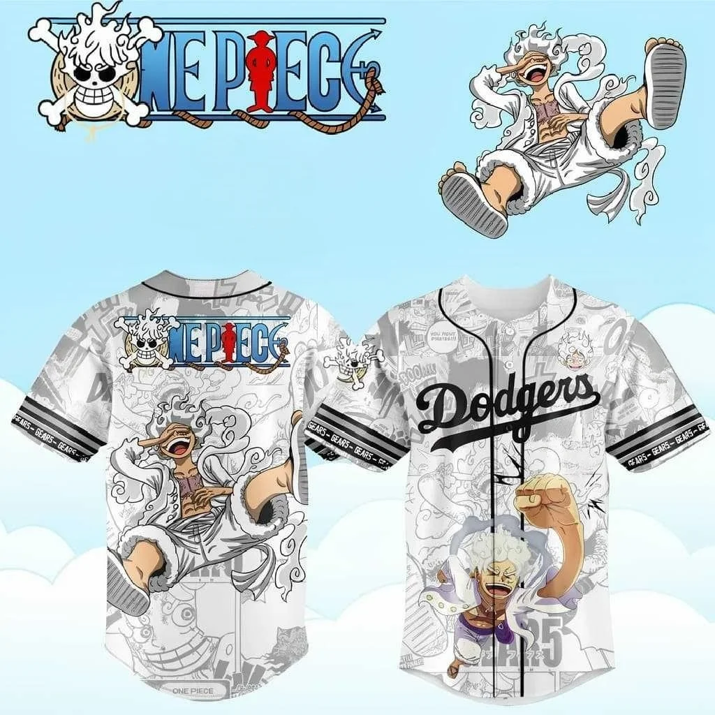 2027 New Anime One Piece Nika Form Printed Baseball Jacket for Adults and Children Daily Travel Casual Sports Family Matching