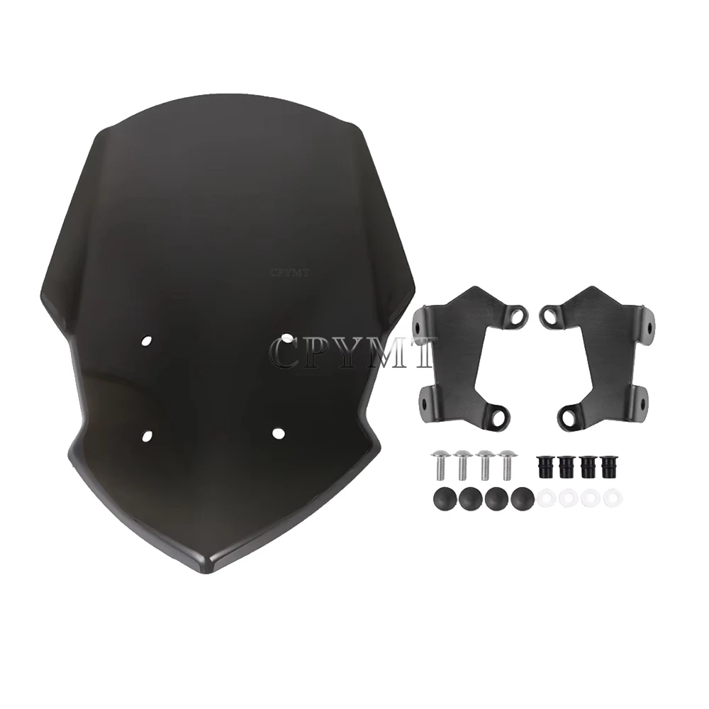 Motorcycle Wind shield Front Spoiler w/ Bracket Fit for MT15 2019-2023 2020 2021 2022