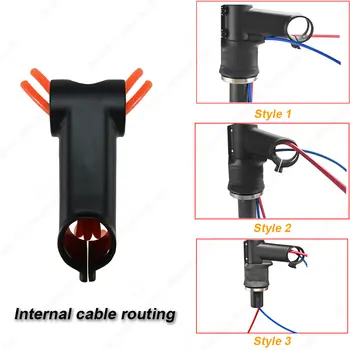 自行車把立 全碳纖維超輕內走線一體式把立角度 -6/-17 度 OD1 前叉夾環直徑 28.6mm 12 最佳銷售 mcfk - №12