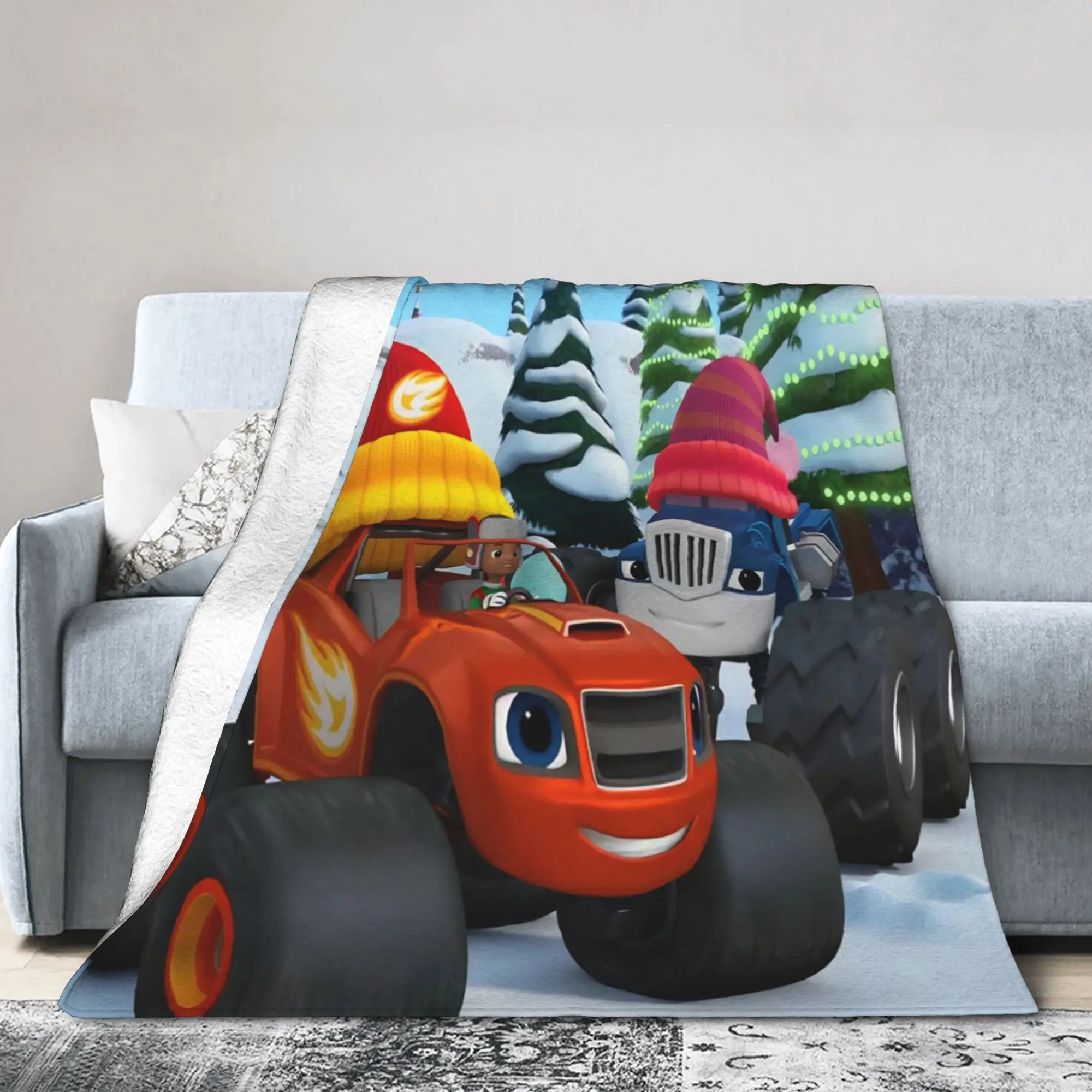 New Arrival Blaze and the Monster Machines Blankets Ultra-Soft Flannel  Cozy Throw Blanket Machine Washable