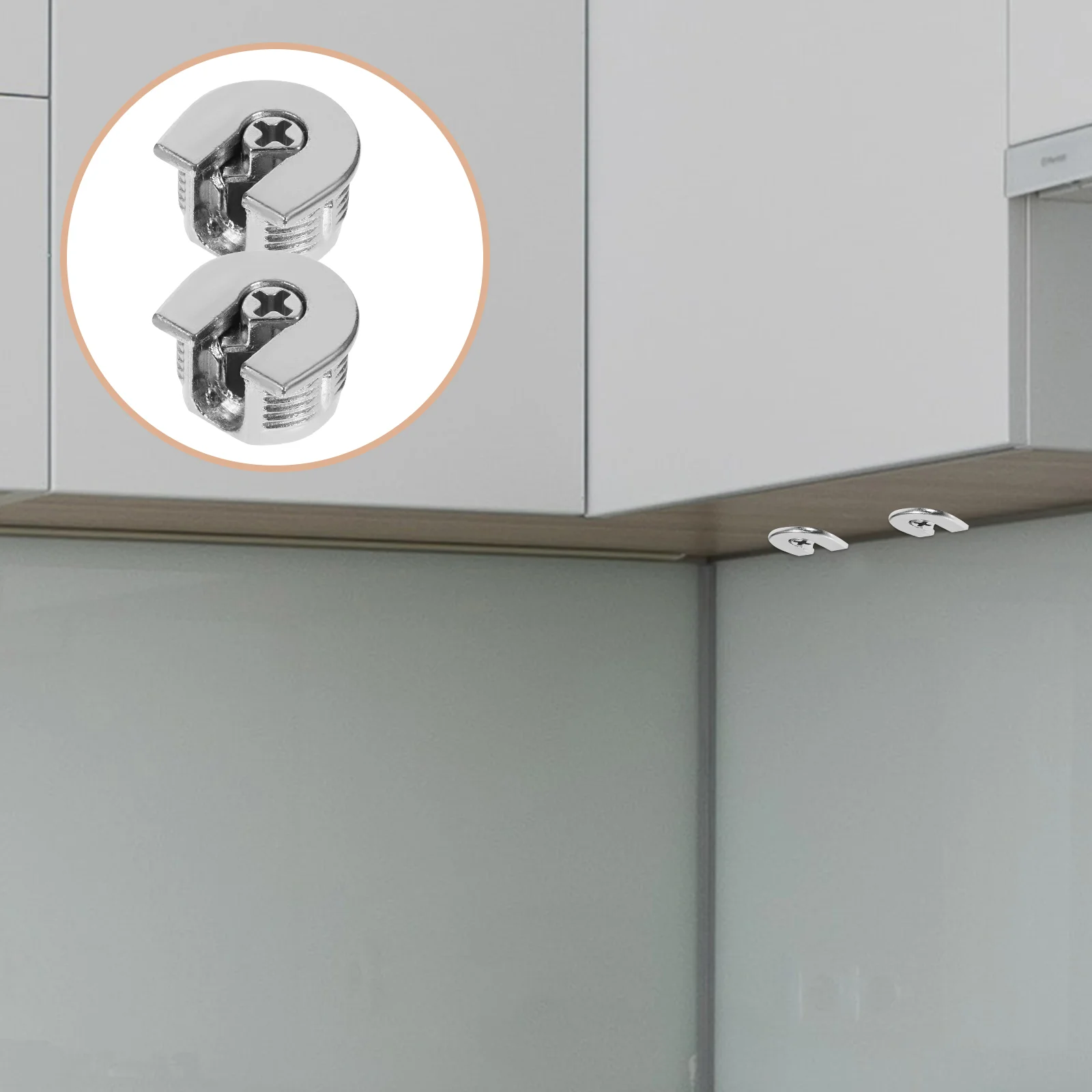 10 Pcs Shelf Connectors Cam Lock Fittings Nut For Cabinet Holder Furniture Hardware Wardrobe Fastener Closet Support Bracket