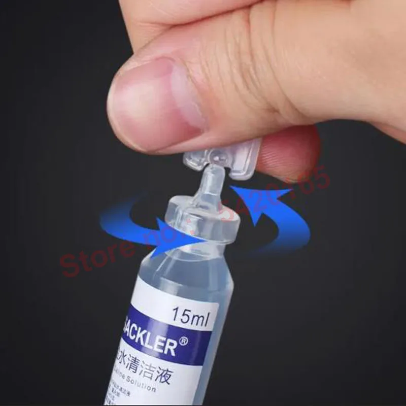 Without Irritation 15ml Sodium Chloride Physiological Saline For Tattoo 0.9 Topical Dilute Salt Water Cleaning Solution