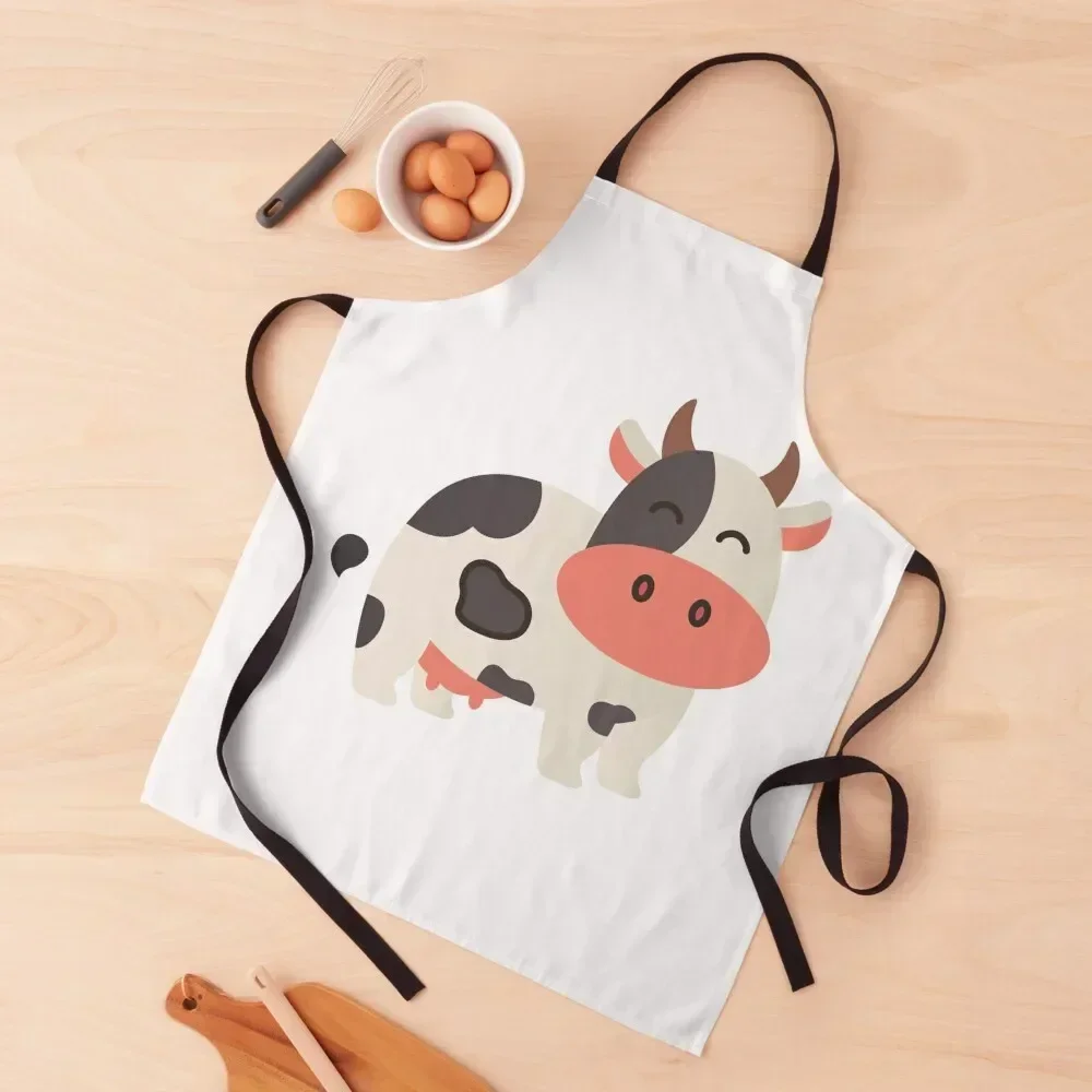 

Aesthetic Cow - Adorable, Funny And Cute Apron Teacher For Cosmetologist Kitchen Apras Man Chef Uniform Women Apron