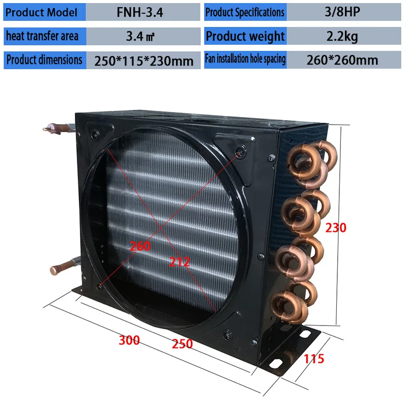 Ice maker condenser freezer fin condenser refrigerator evaporator wholesale refrigerator condenser