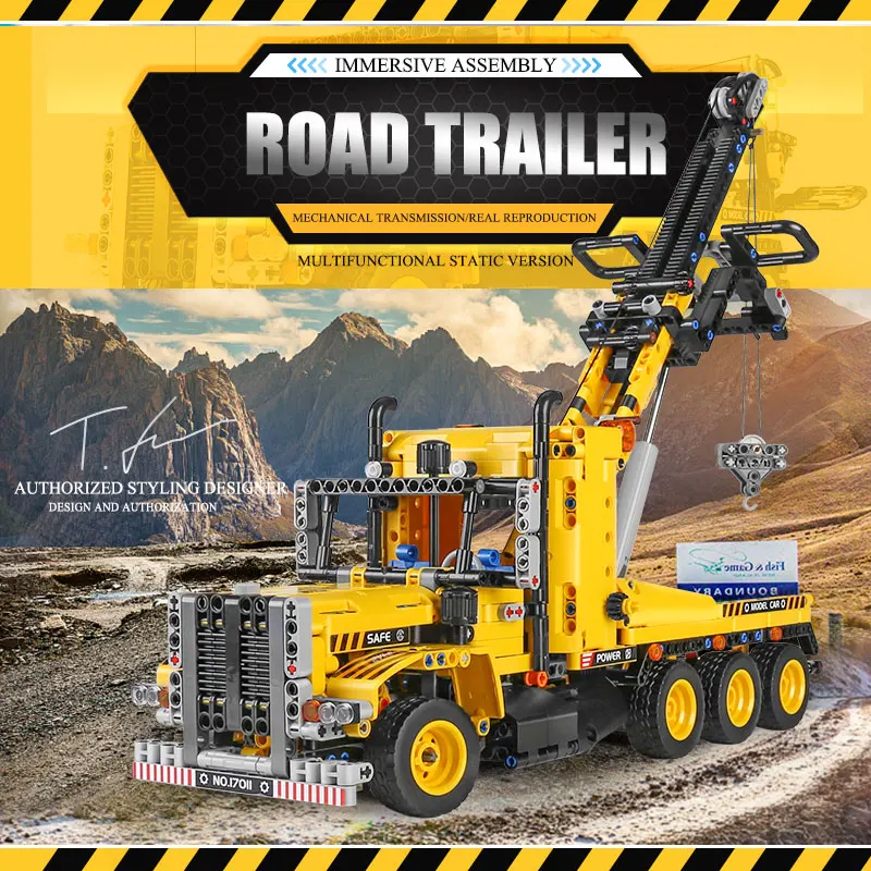 Mould King 17011 Giocattoli per camion tecnici Il MOC-43434 Carro attrezzi Building Block Assembly Set di mattoni per auto Regalo di Natale per bambini