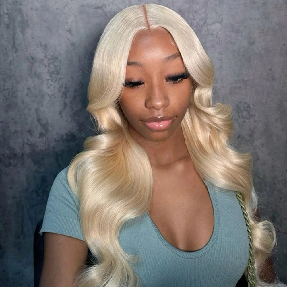 

30 Inch 613 Lace Front Wig Human Hair 13x6 Blonde Human Hair Wigs 250% Density Body Wave Lace Front Wigs Human Hair Pre Plucked