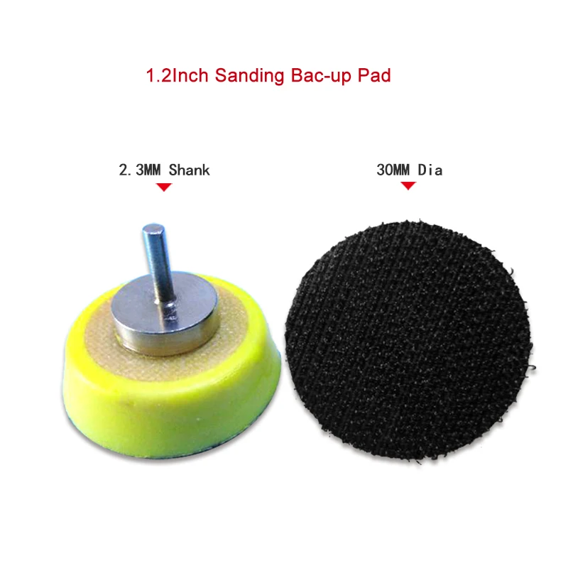 1.2Inch 30MM Back-up Sanding Pad for Hook and Loop Sanding Discs Polishing & Grinding Tools Sander Grinder Electric drill Dremel