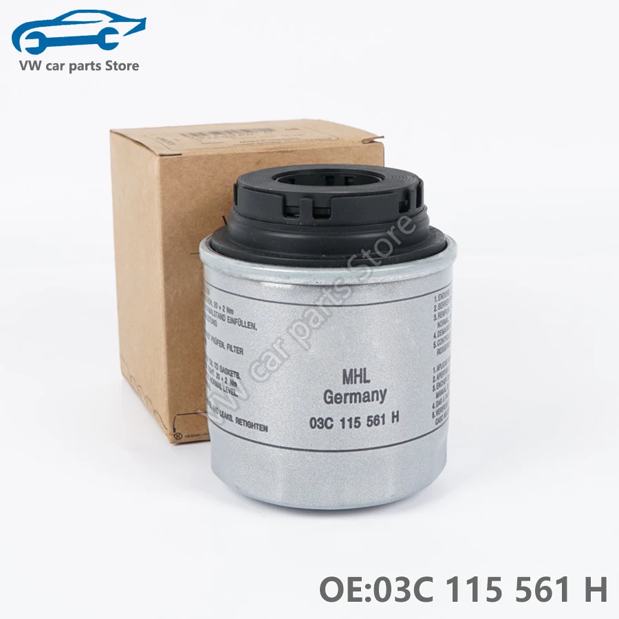 03C115561H NEW Oil Filter For EA111 1.4T Audi A1 A3 VW Tiguan Jetta Sciricco Beetle Polo EOS Golf MK6 Fabia Yeti 03C 115 561 H