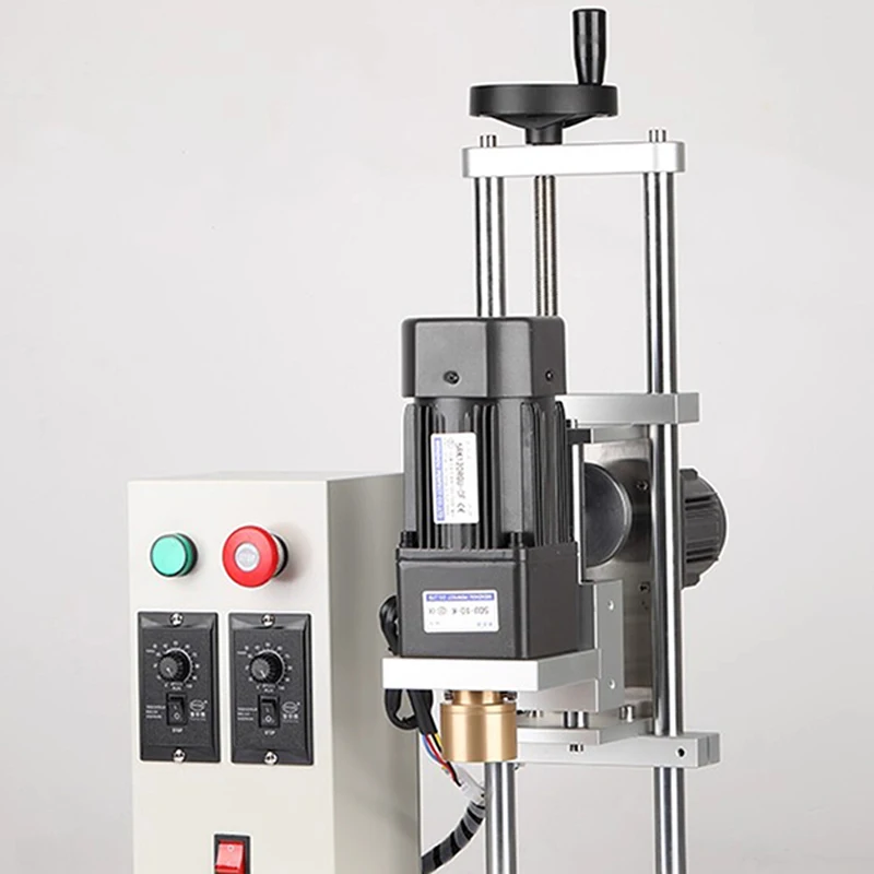 Glass & Plastic Water Bottle Capping Machine - Benchtop Electric Fully Automatic Pneumatic Screw Sealer