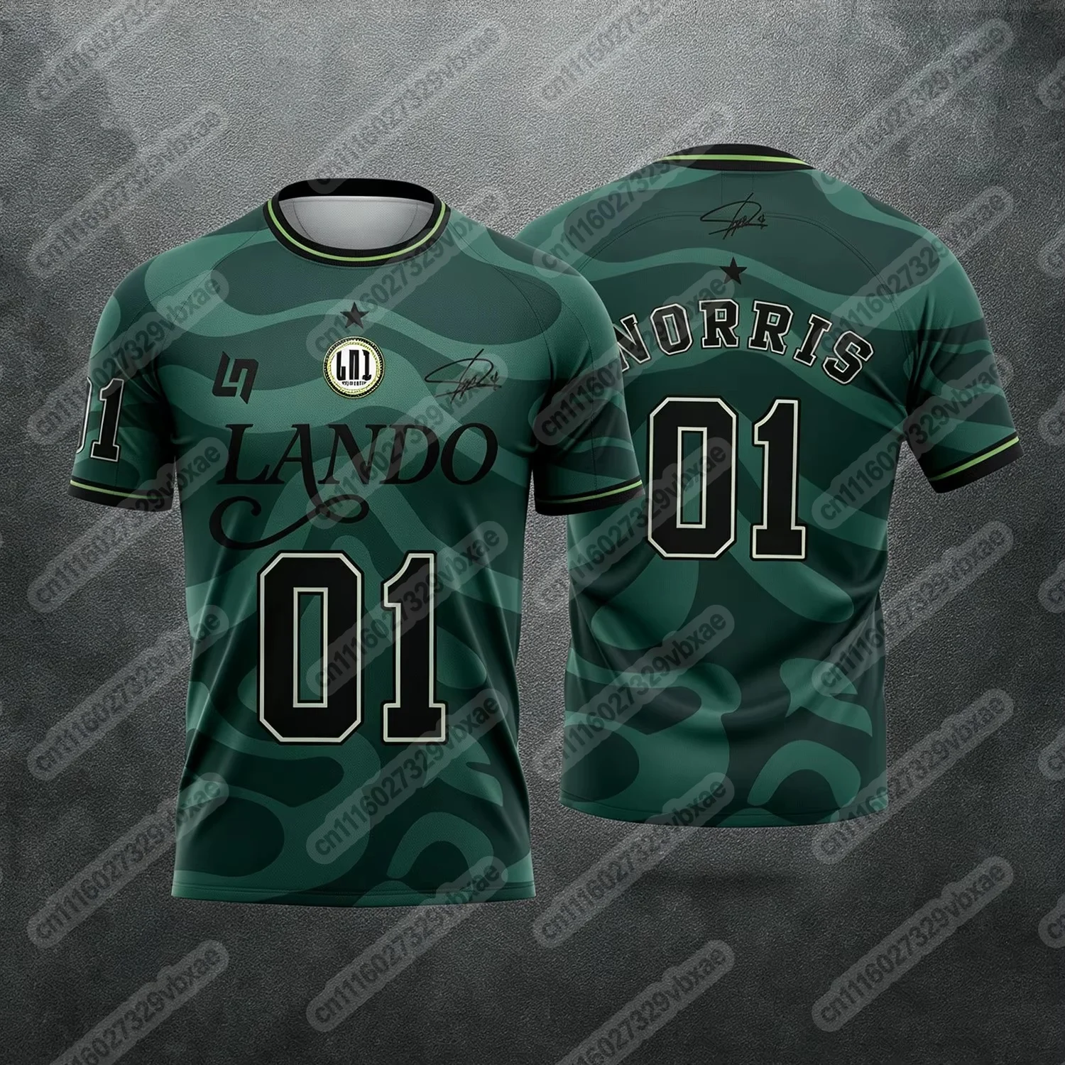 Lando Norris LN1 3D-Druck-Trikot für Herren und Damen, atmungsaktive, schnell trocknende Sommer-Sportbekleidung, Streetwear, passend für die ganze Familie – Detail 6