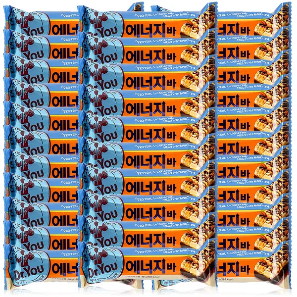 دكتور يو إنيرجي بار 40 جرام × 32 قطعة_وجبة خفيفة غذائية، توازن السعرات الحرارية