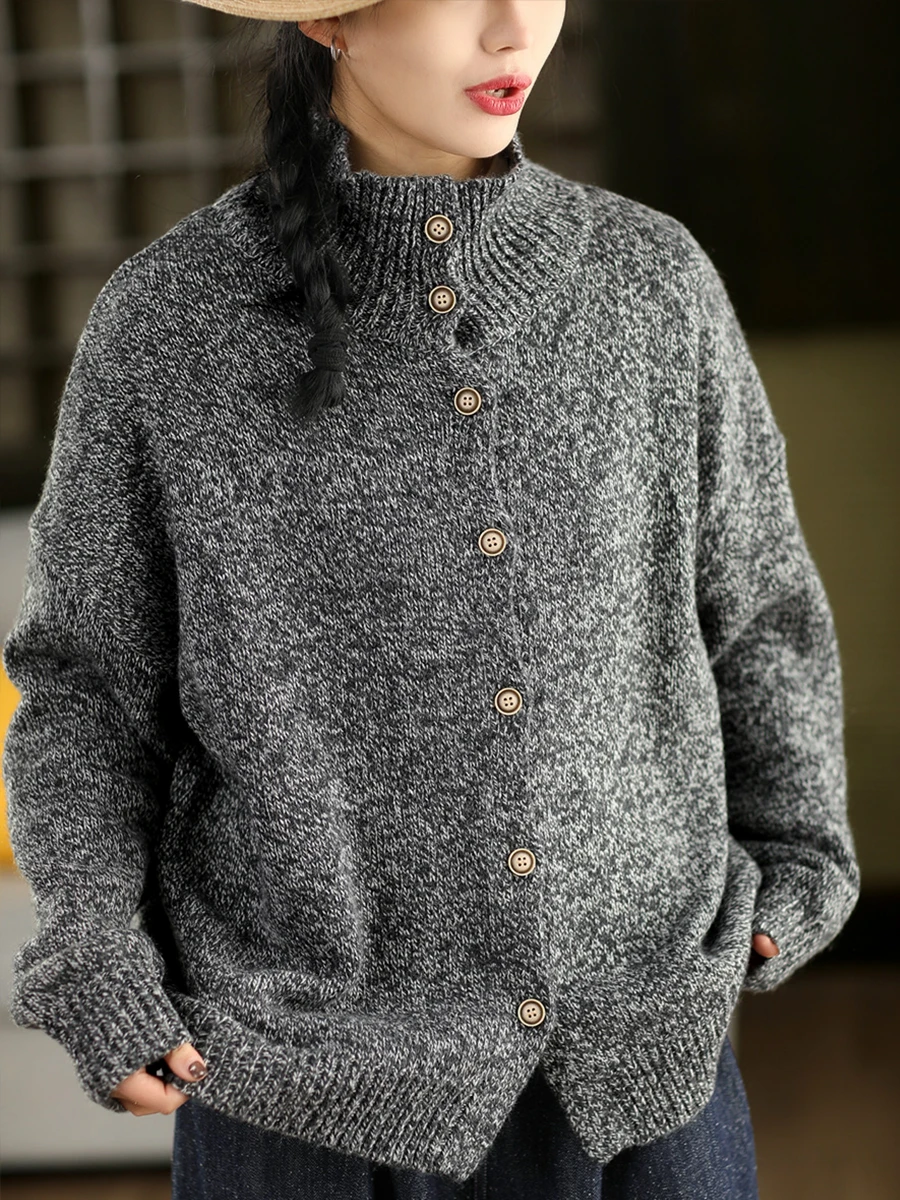 

Высококачественный вязаный шерстяной кардиган с цветочным узором для женщин, модный, на одной пуговице, тонкий, для ранней весны, верхняя одежда, топ