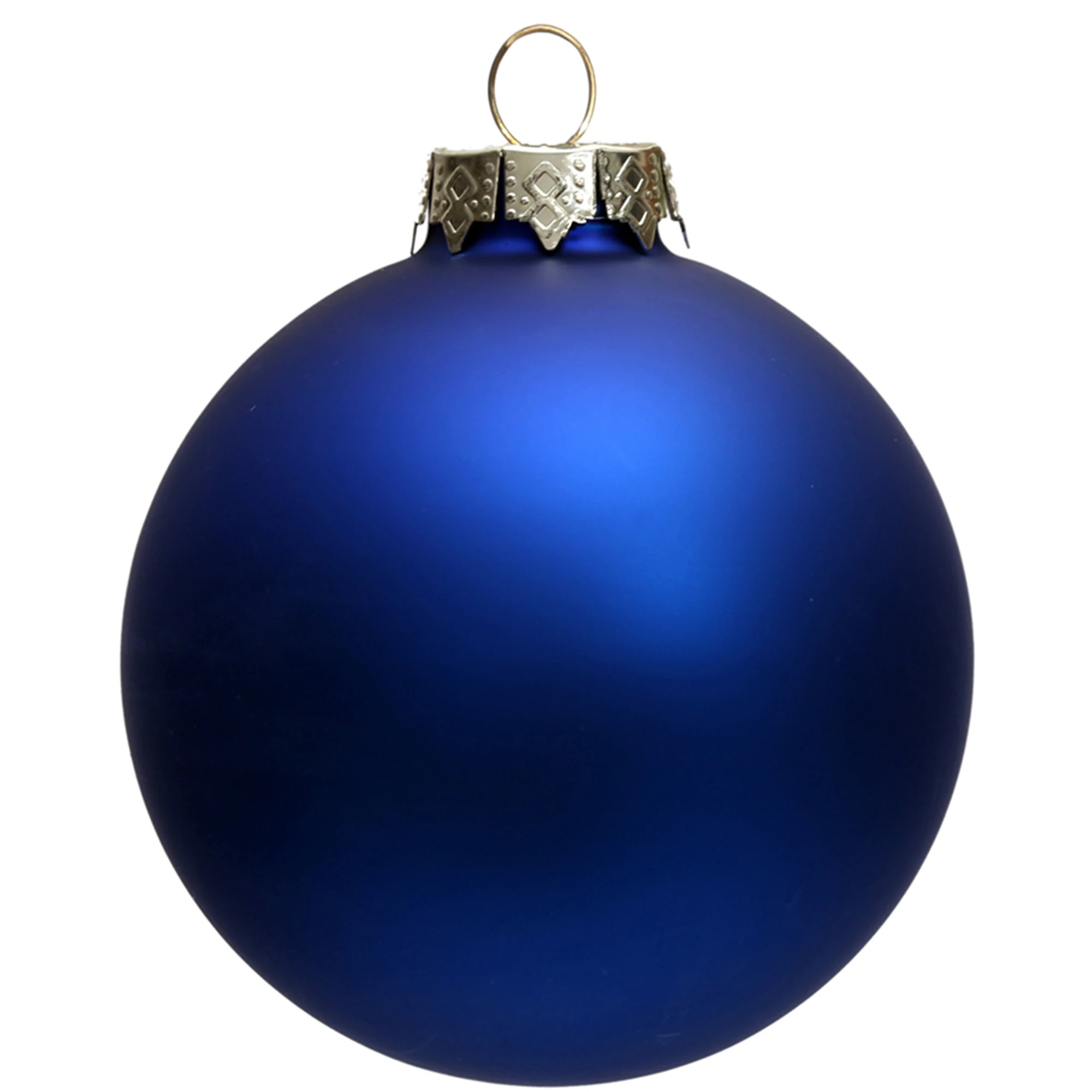 Imagem -02 - Matte Blue Glass Bauble Ball para Decoração Enfeite de Natal Home Event e Party Pcs