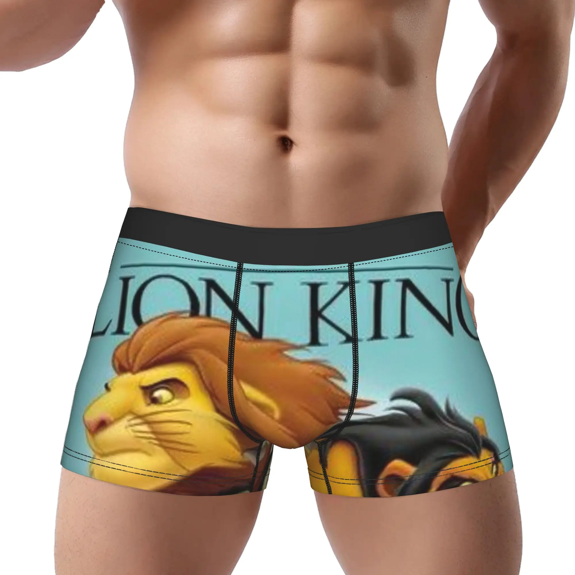 

1piece The Lion King Wild Lion Family Underpants Breathbale Panties Man Underwear Comfortable Shorts