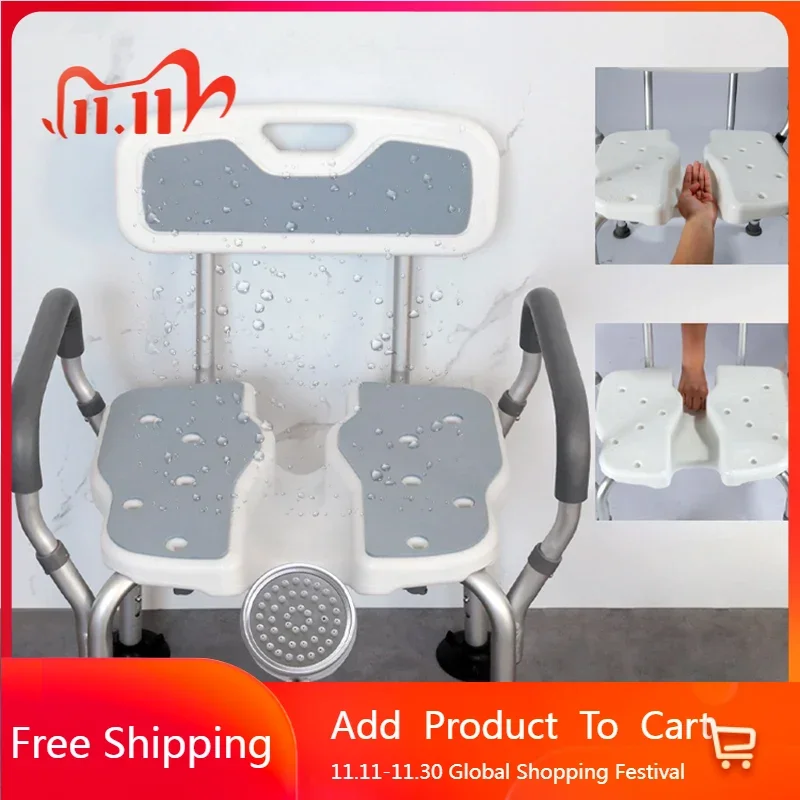 Sgabello moderno Sedia da doccia ergonomica con schienale Tabouret Pliant portatile Taboret Sillas Plegables Portatiles Mobili per la casa